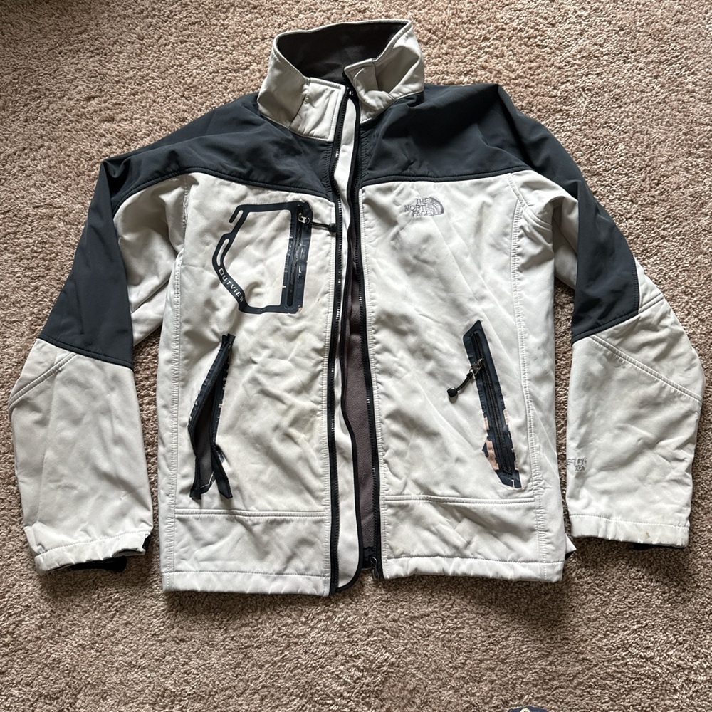The North Face Men's Black and Cream Performance Jacket